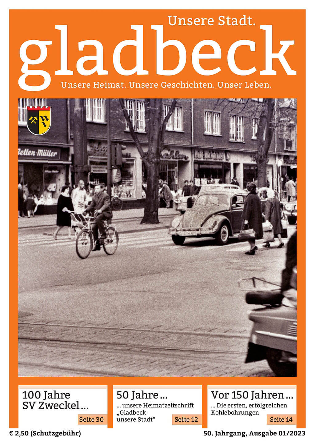Literatur - Zeitschrift "Gladbeck Unsere Stadt" - Cover 2023/1